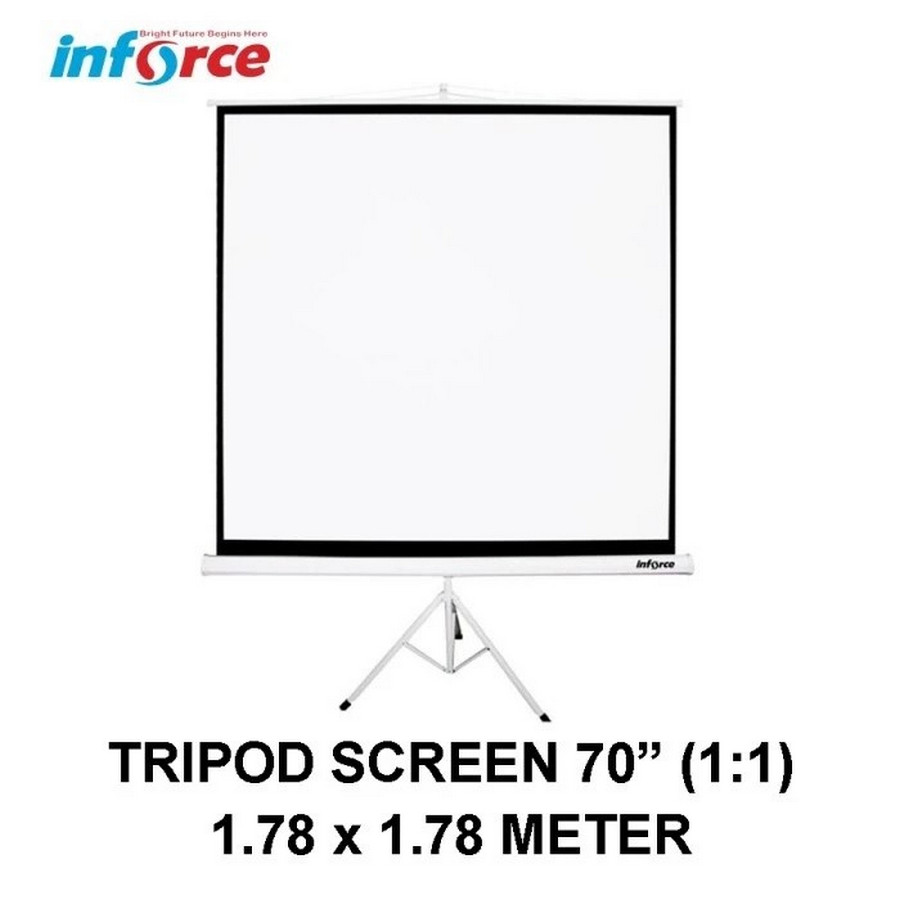 Layar Proyektor INFORCE Tripod 70 inch